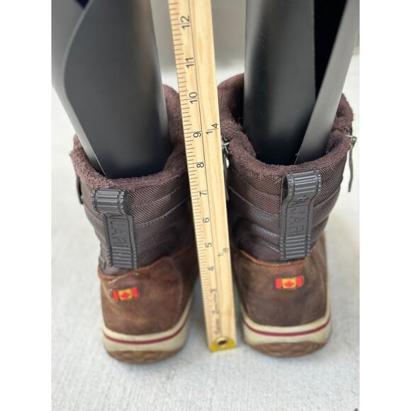 Pajar Canada Ankle Boots Men's 9-9.5 Waterproof Impermeable Brown Leather Zipper - Picture 5 of 11